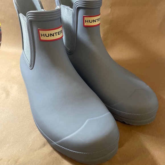 Hunter Original Chelsea Women's Waterproof Rain Boots Light Blue Size 10 - Picture 1 of 8